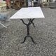 Table bistrot plateau en marbre