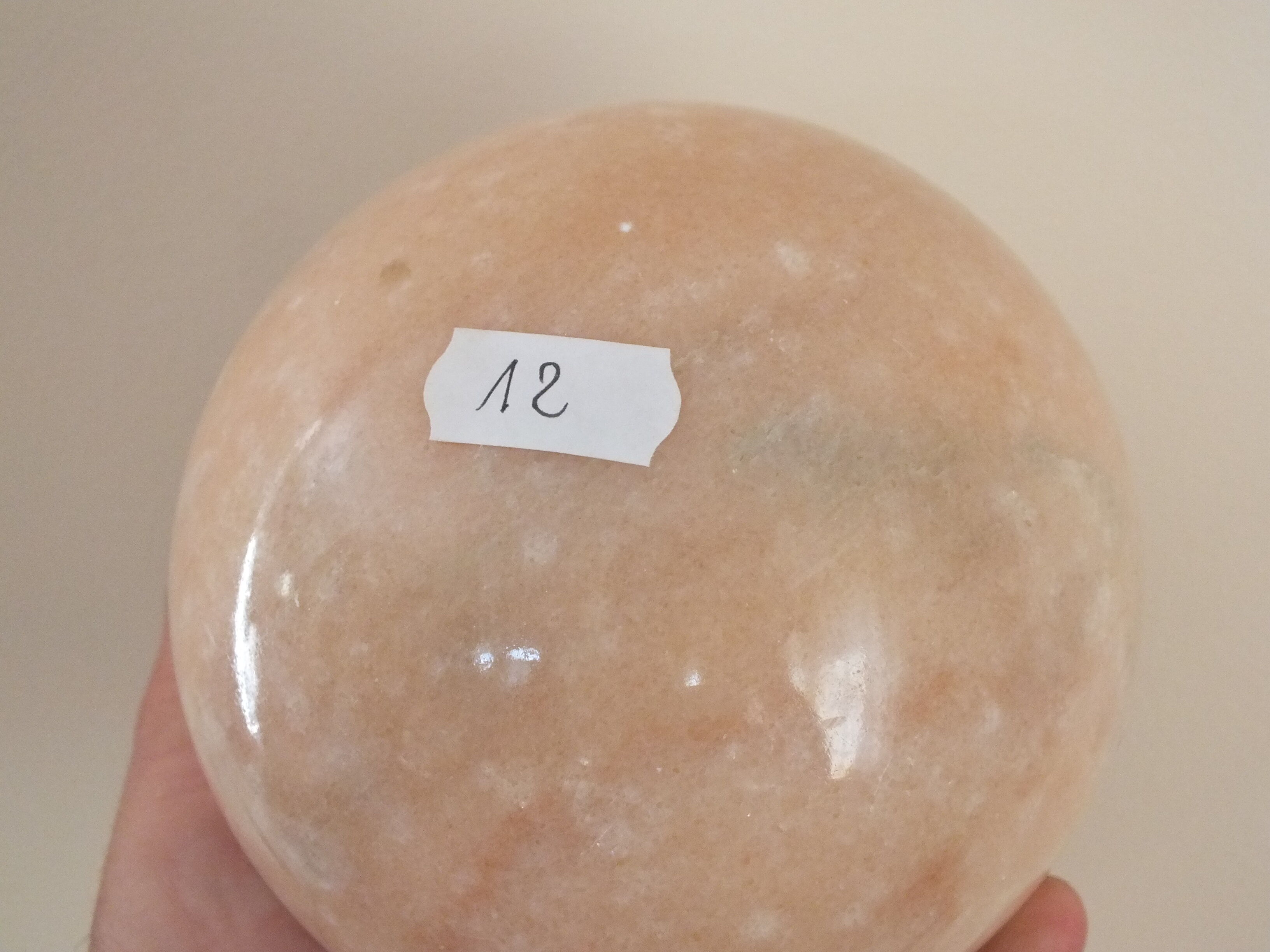 Large ball or decorative mineral sphere in marble n°12