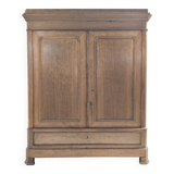 Louis Philippe linen cupboard in blond oak