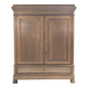 Louis Philippe linen cupboard in blond oak