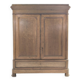 Louis Philippe linen cupboard in blond oak