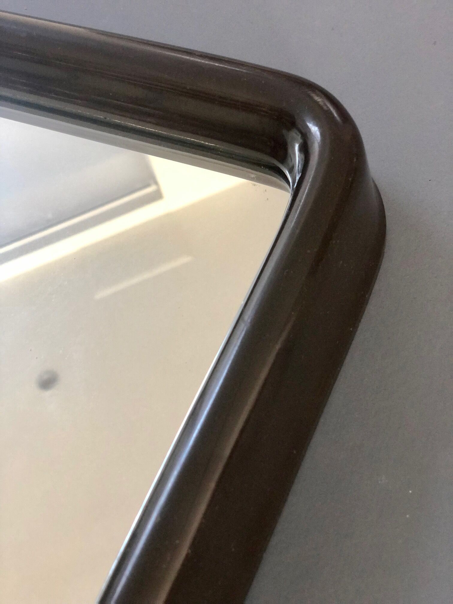 Seventies molded plastic mirror