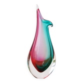Sommerso Vintage Murano Glass Vase