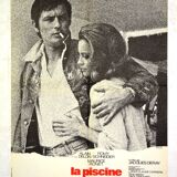 Cinema poster "La Piscine" from 1969 Alain Delon, Romy Schneider...