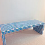 Ceramic mosaic tile coffee table