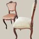 Salon Rocaille / Rococo - 2 fauteuils & 2 chaises - Noyer XIXe