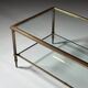 Mid-century glass coffee table