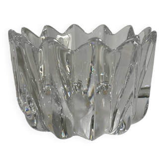 Scandinavian vintage Orrefors crystal flower bowl