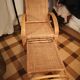 Chaise longue rotin osier