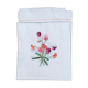 Rectangular tablecloth 160 x 240cm embroidered flowers "sweet peas"