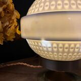 Vintage table lamp large porcelain globe Bernardaud Limoges J.J Prolongeau - Circa 1960