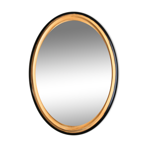 miroir ovale en bois