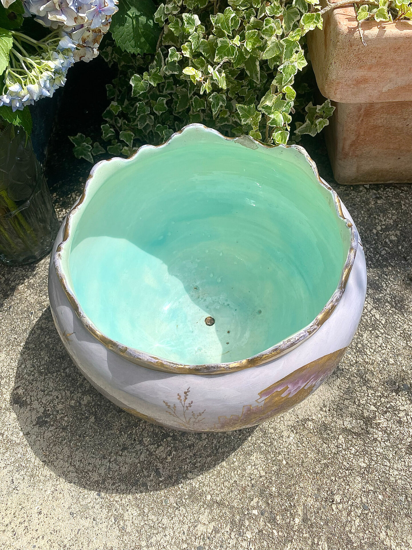 Large Art Nouveau cache-pot signed Jerome Massier