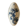 Dish raviots in Gien earthenware 19th decoration Summer blue black