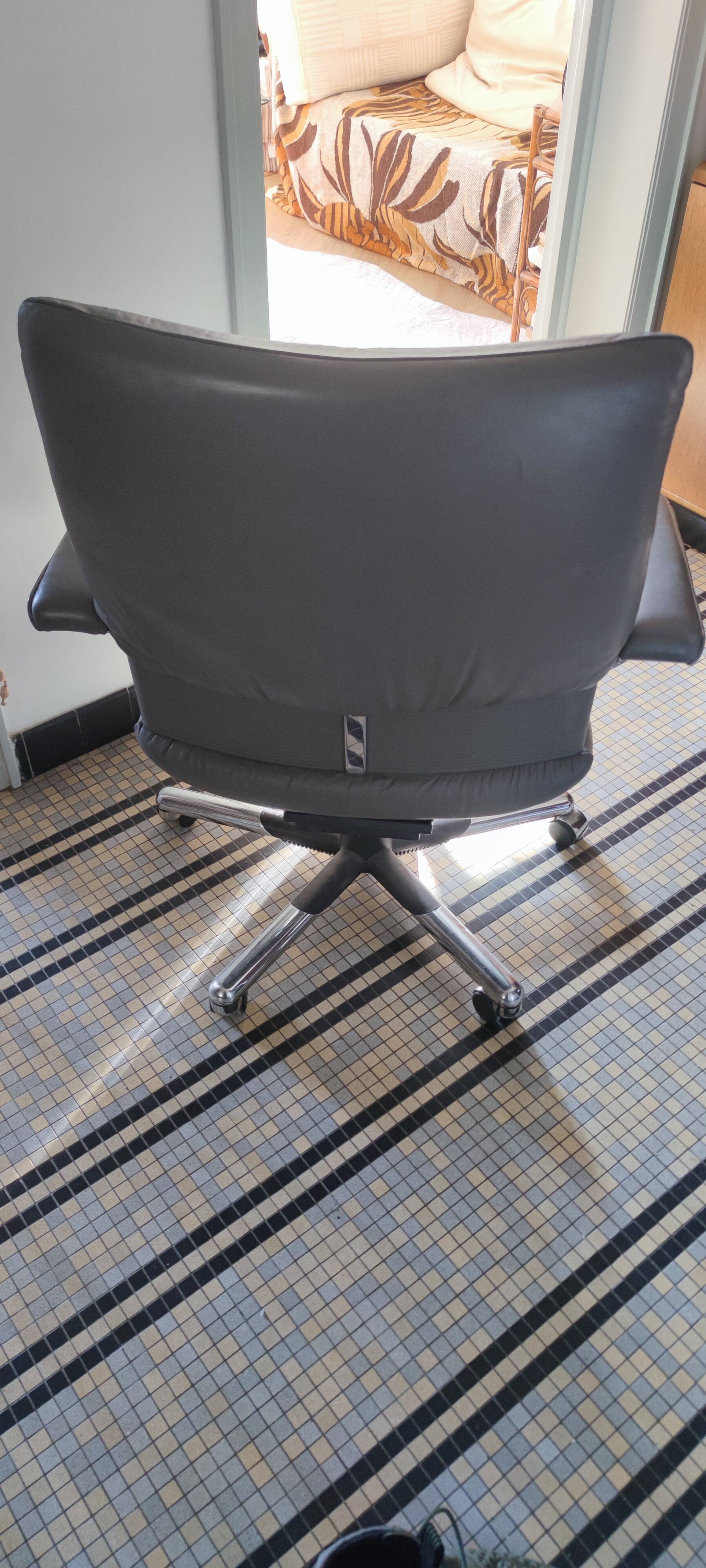 Vintage leather armchair