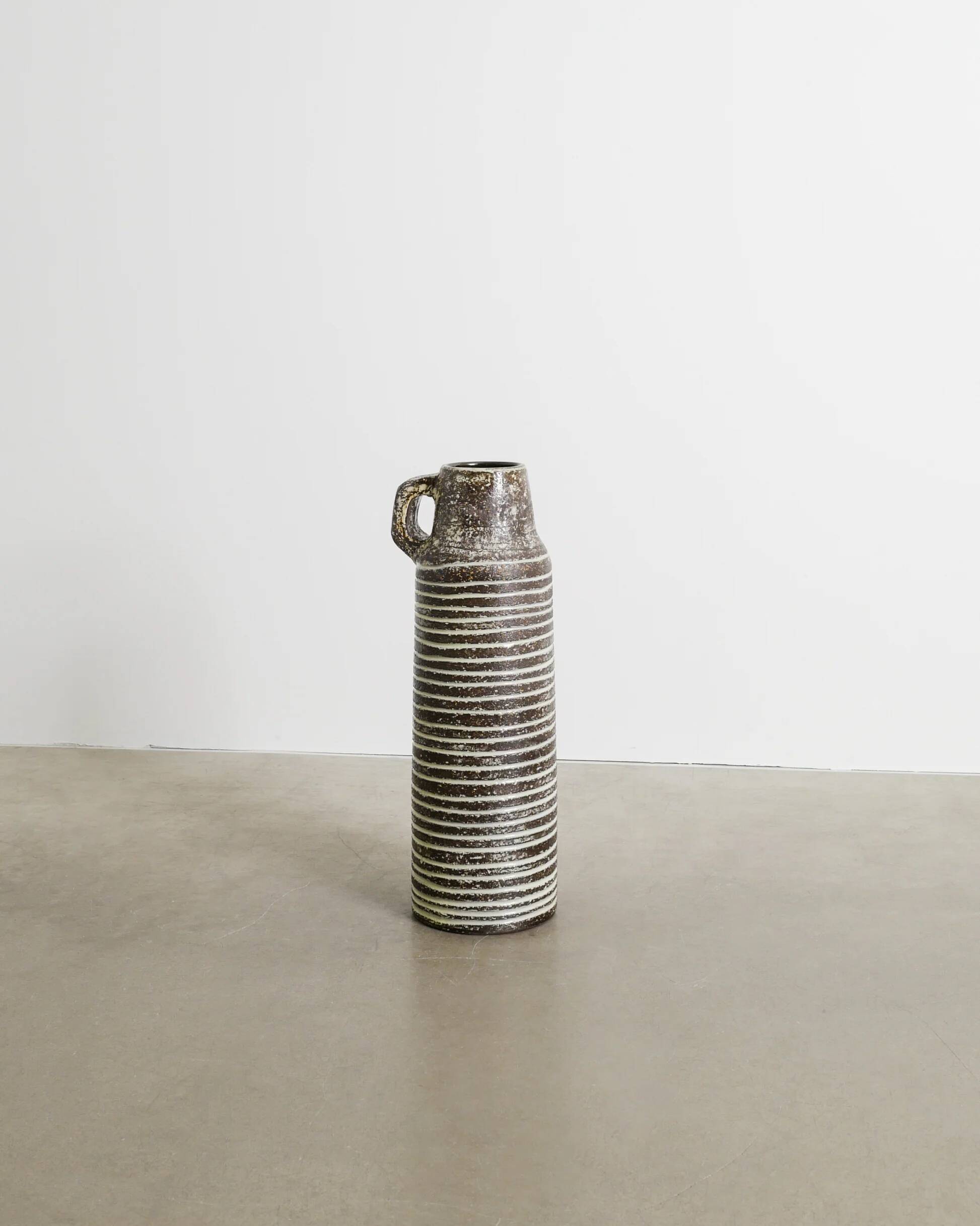 Swedish Mid Century Cylindrical Floor Vase by Ingrid Atterberg, 1950s