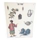 Old educational poster Deyrolle "Tea"