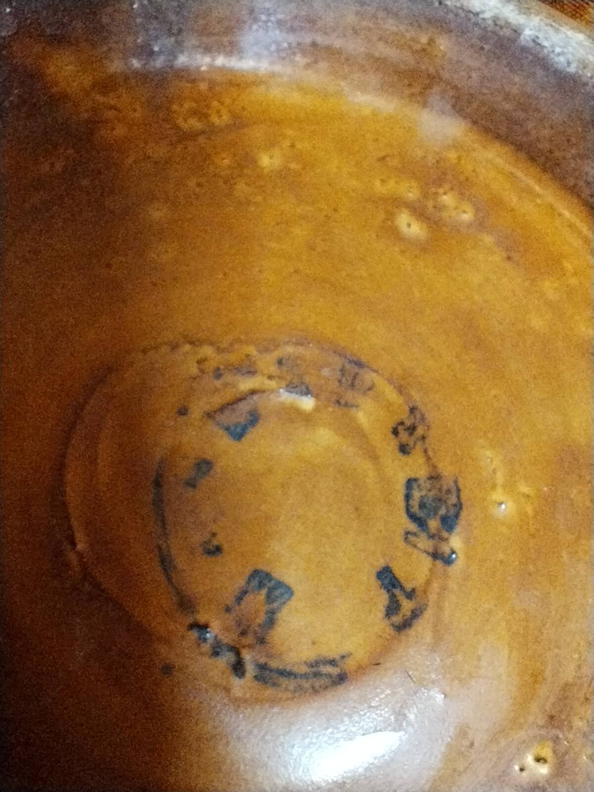 old ceramic tulip vase - signed pottery