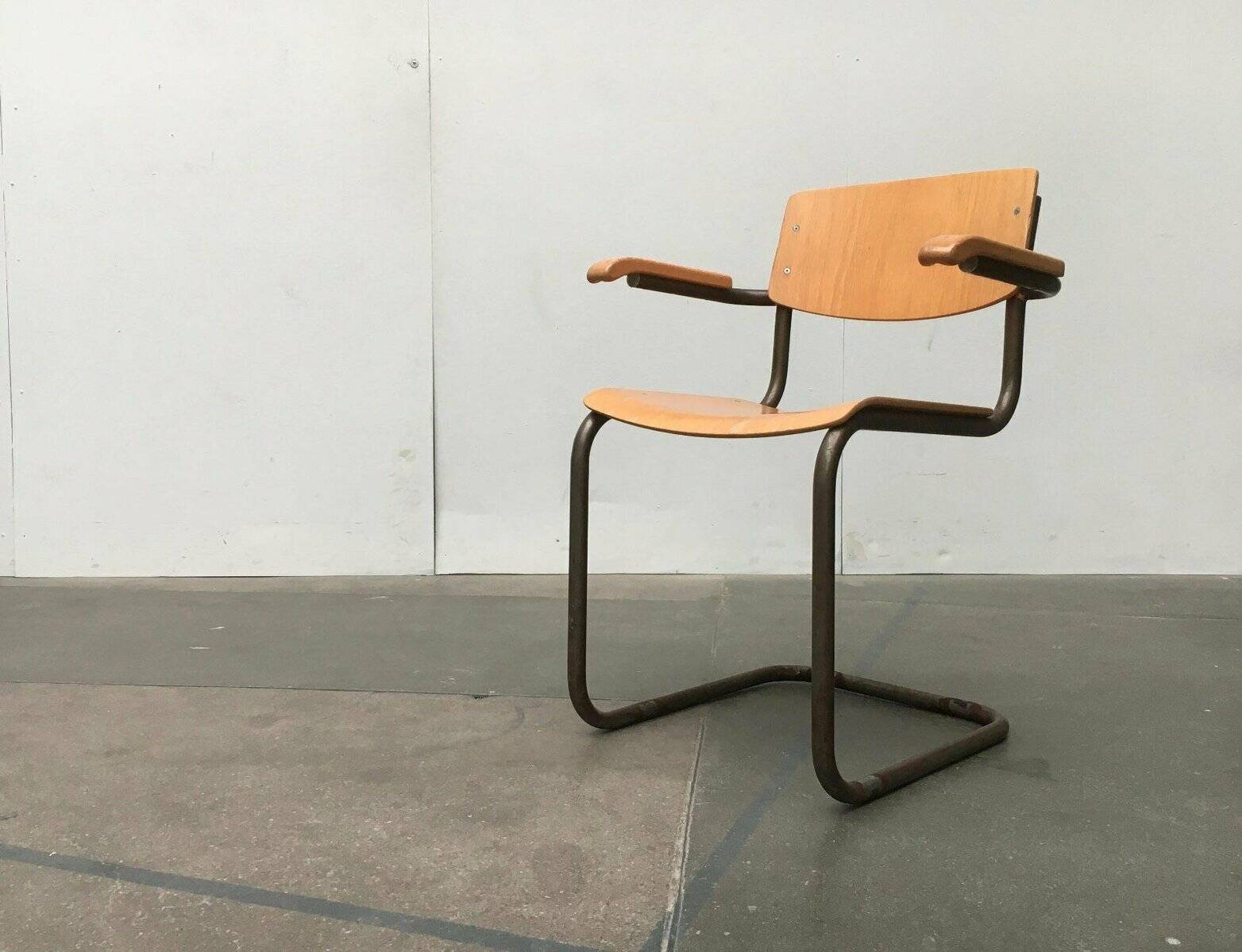S43F cantilever chair Mid-Century by Mart Stam for Thonet, Germany, 1960s