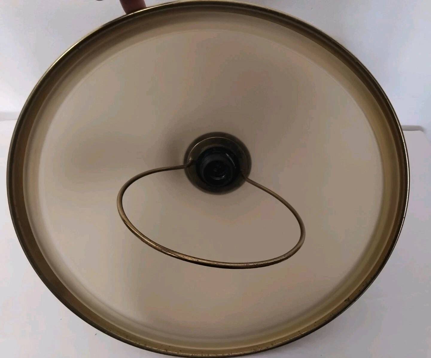 80s Vintage Adjustable Height Pull Cord Pendant Light