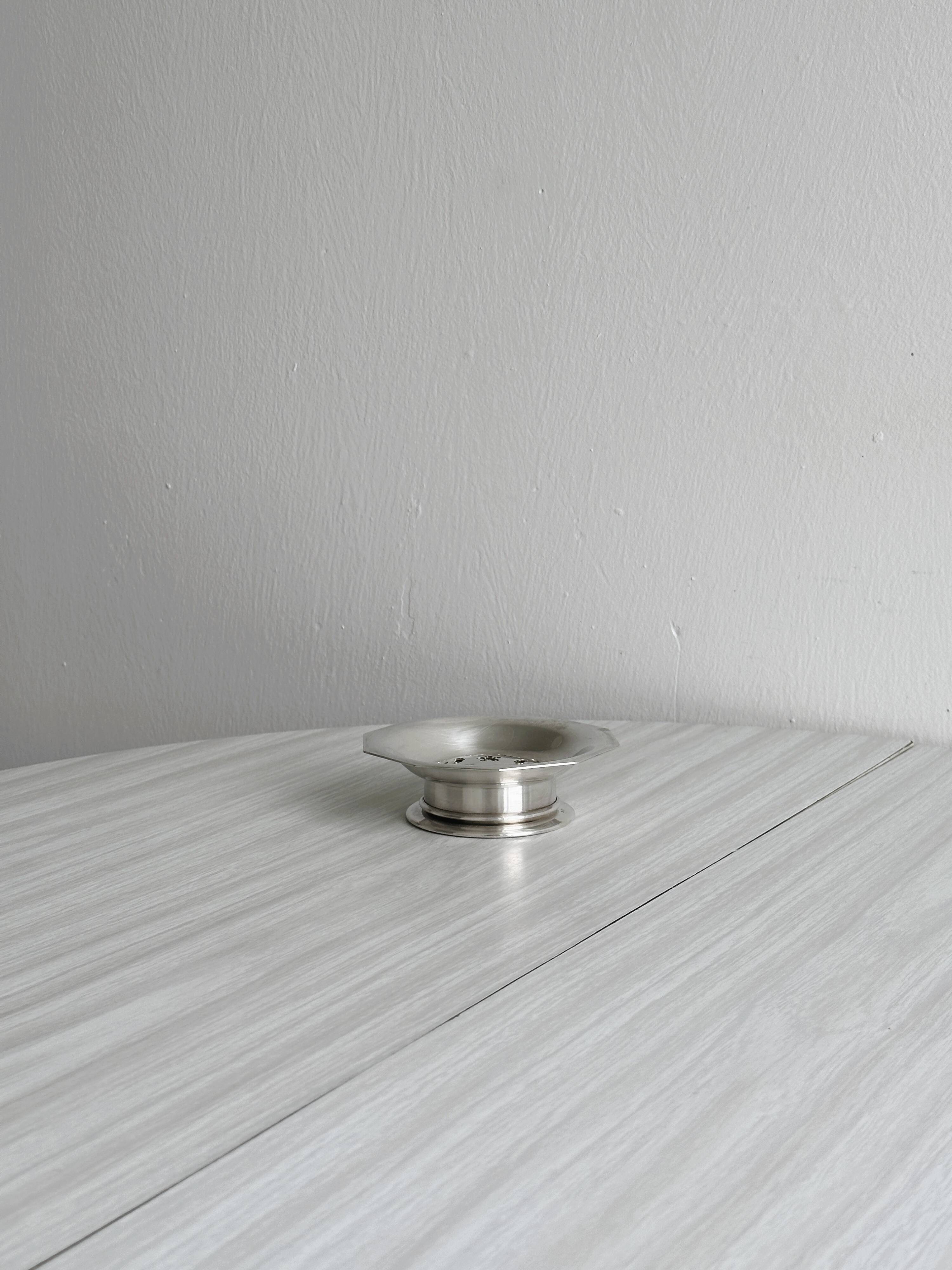 Coquillor silver-plated butter dish