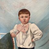 Portrait à l’huile d’un jeune garcon