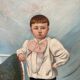 Oil portrait of a young boy