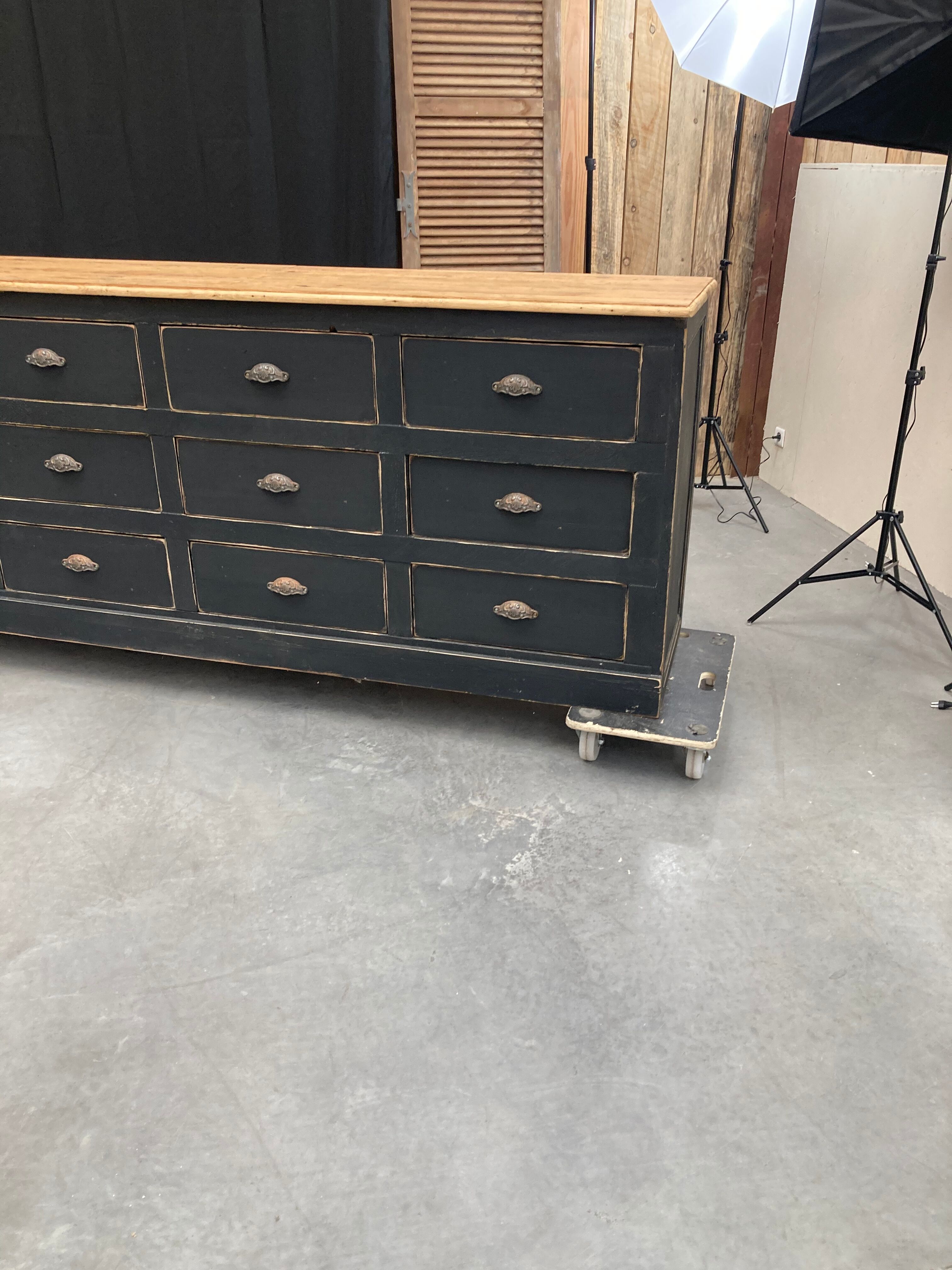 Old 15-drawer trade cabinet