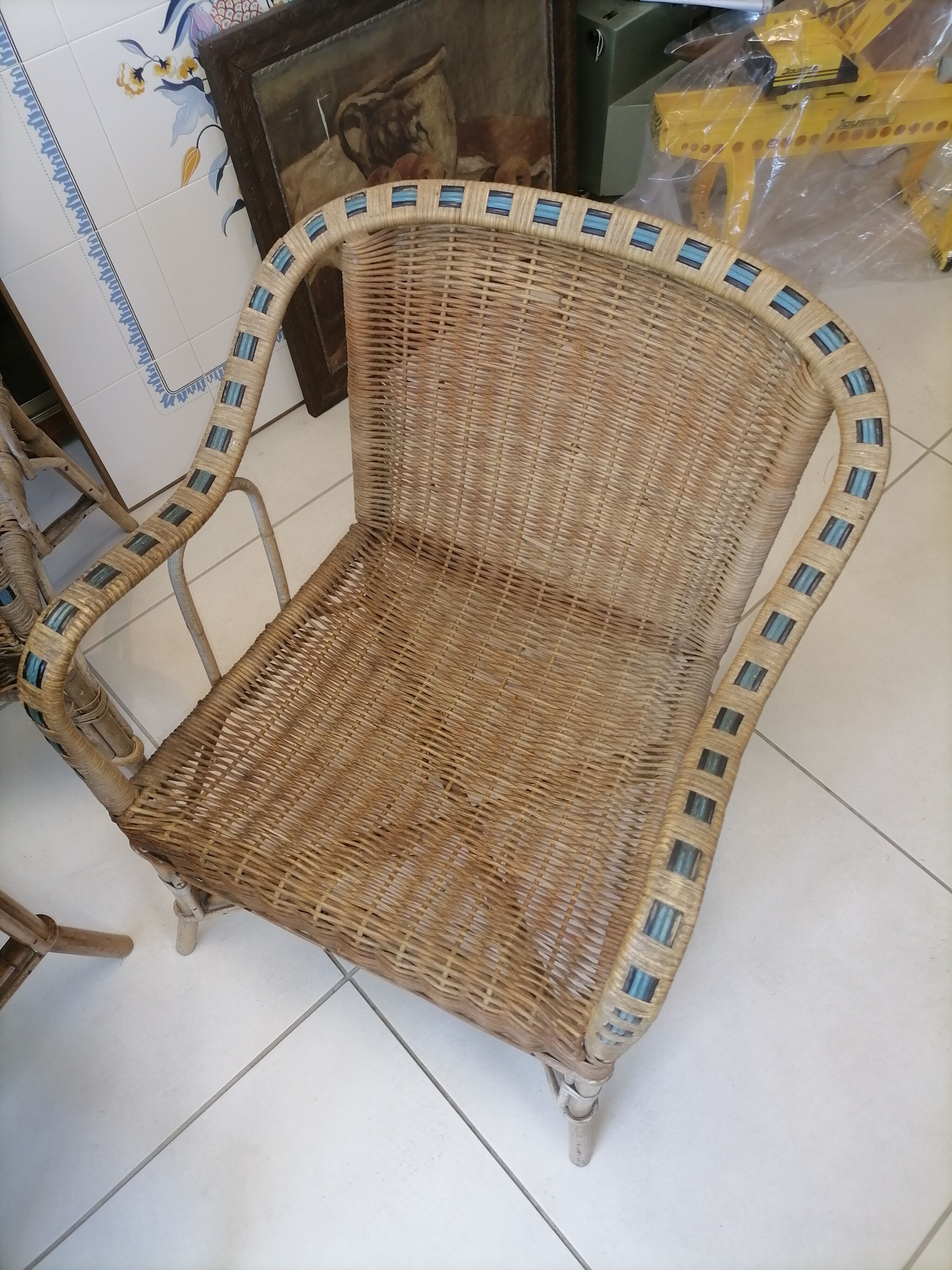 Garden rattan living room