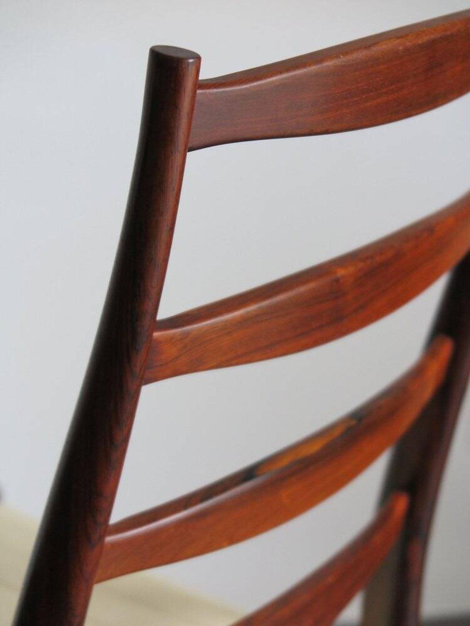 Set of Danish Dark Wood Dining Chairs by Arne Vodder, 1960s