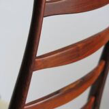 Set of Danish Dark Wood Dining Chairs by Arne Vodder, 1960s