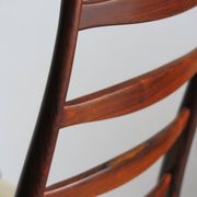 Set of Danish Dark Wood Dining Chairs by Arne Vodder, 1960s
