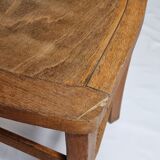 Ensemble de trois chaises bistrot vintage "Luterma", années 40/50