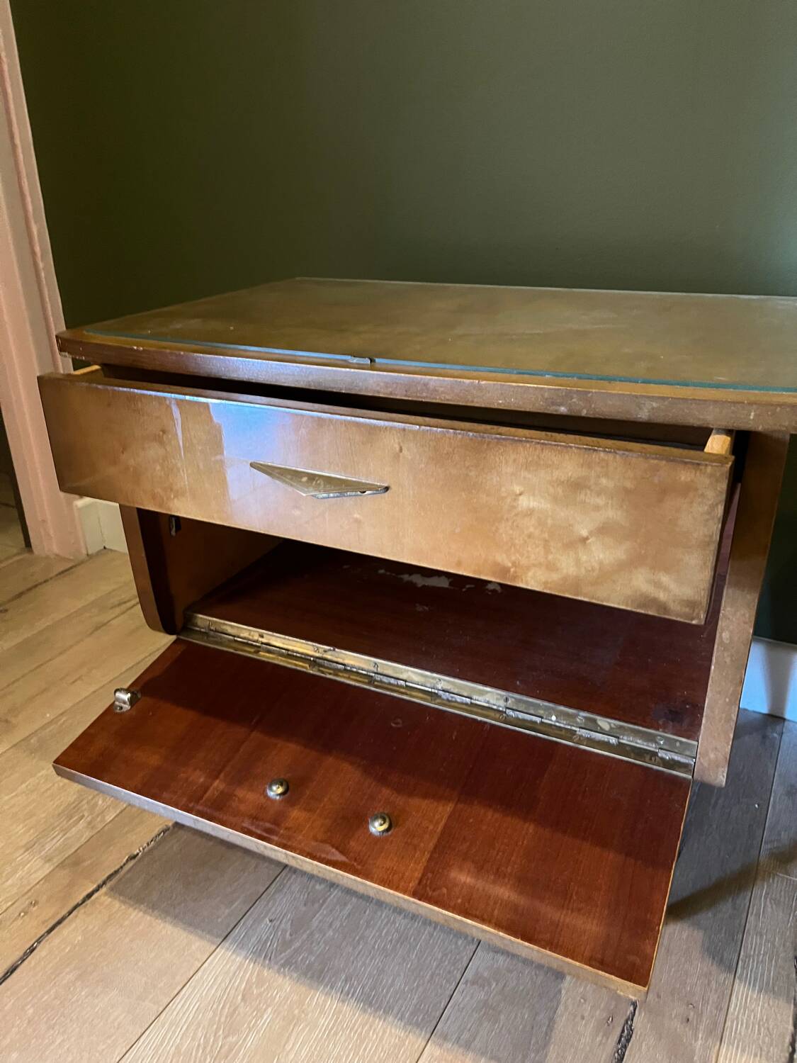 2 bedside tables or small 50s furniture pieces