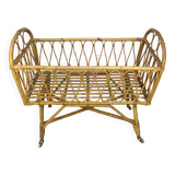 Rattan crib 1960s
