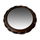 Miroir bois et rotin
