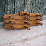 Old accordion coat rack