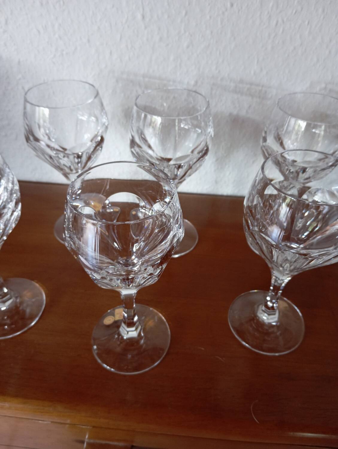 6 Nachtmann crystal wine glasses