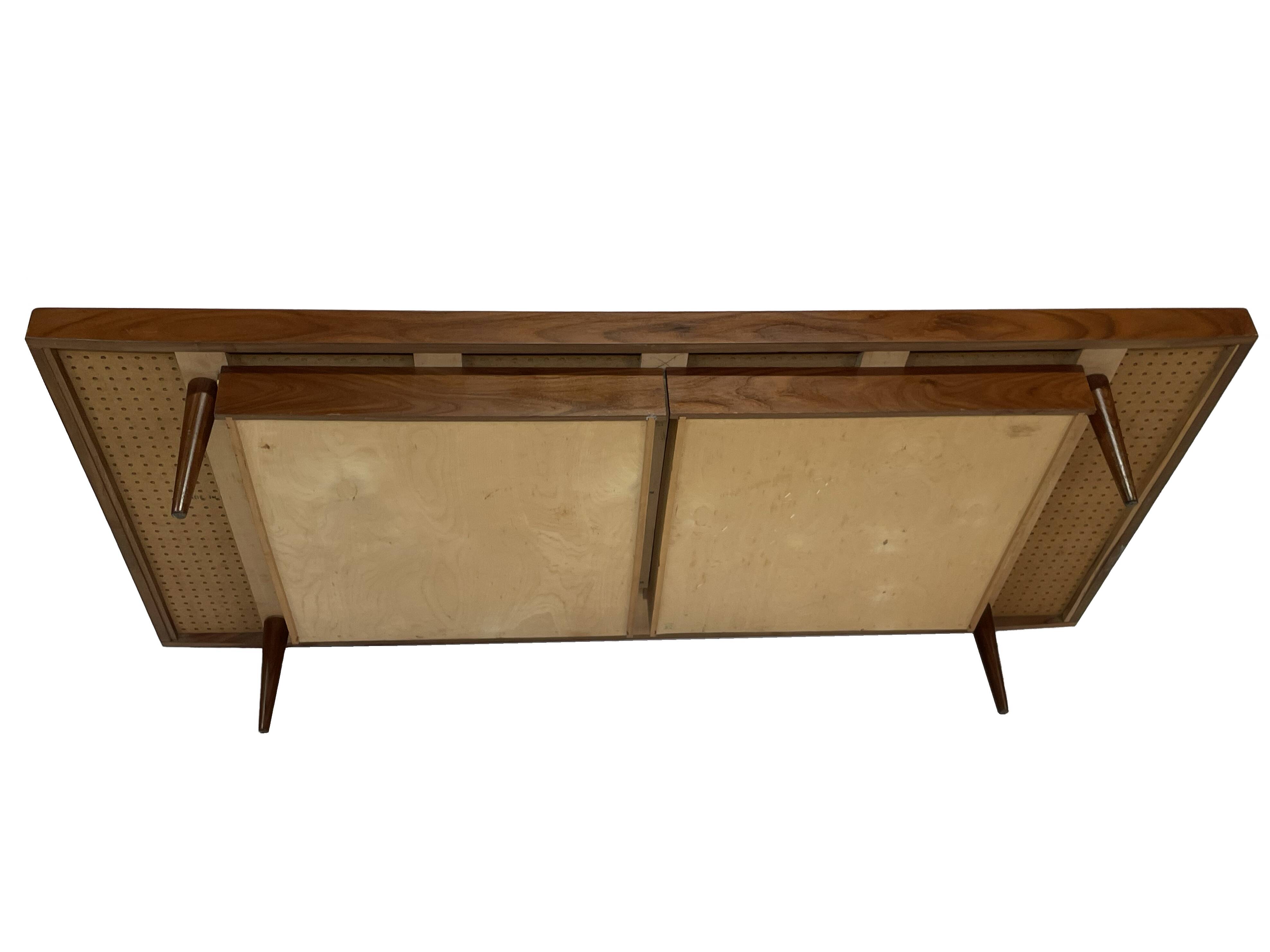 Vintage mid century daybed teak design with drawers