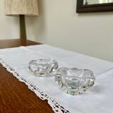 Pair of crystal salt cellars — Daum France