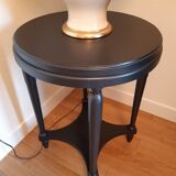 "Black steel" tea table, art deco 1920