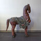 Cheval en bois polychrome