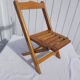 Folding wooden chair for children