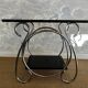 Chrome tubular 2-tiered side table, Art Deco / Bauhaus, Belgium, 1930s