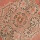 Tapis Anatolien Vintage Fait Main en Laine, Tons Rose Fané, Beige & Bleu