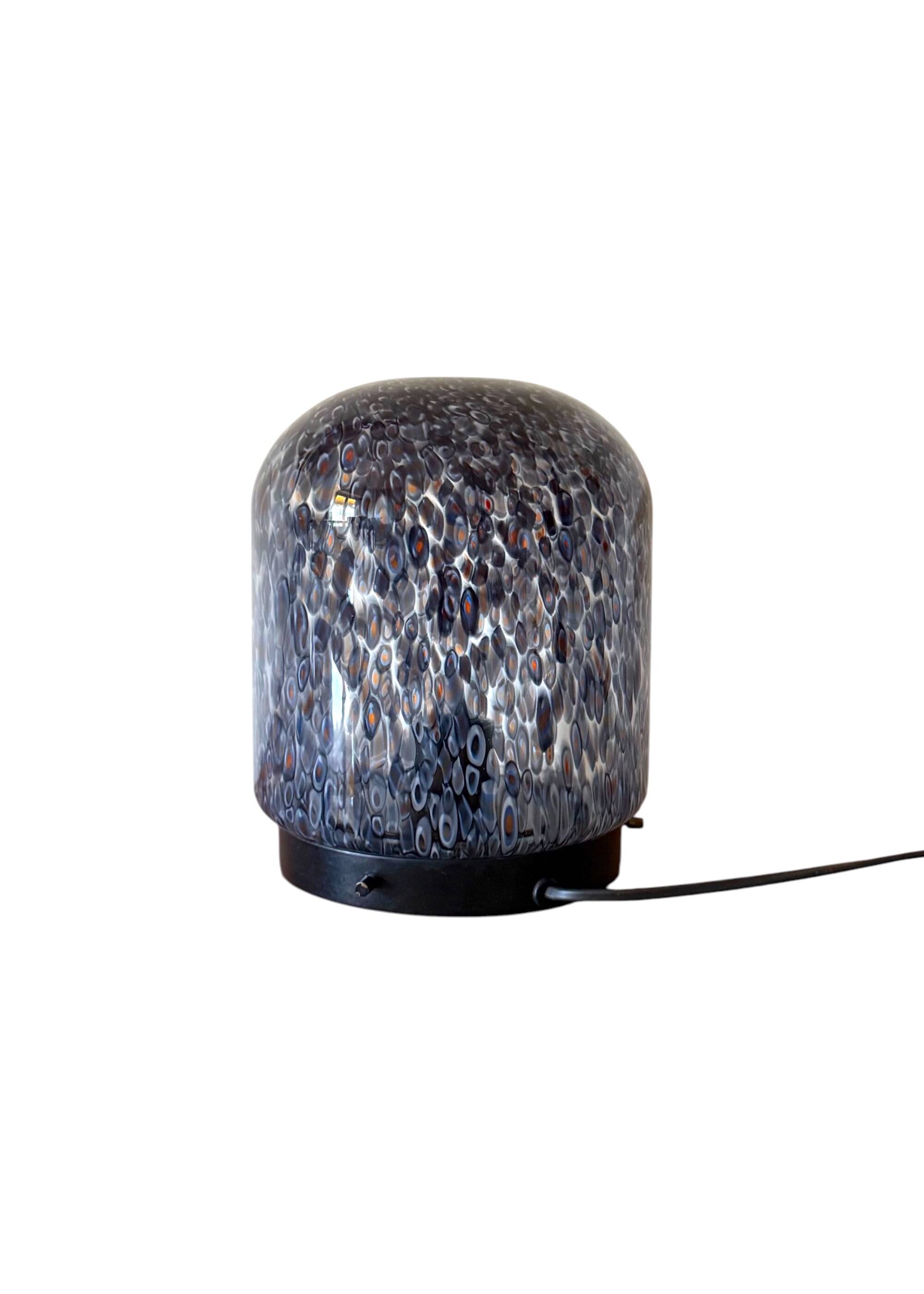 Gae Aulenti, 'Neverrino' murrine-blown glass table lamp , Vetreria Vistosi