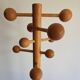 Modernist pine coat rack 1970.