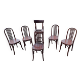 5 bistro chairs and 1 stool