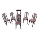 5 bistro chairs and 1 stool