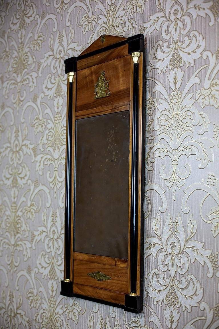 Antique Empire Mirror with Brass Elements